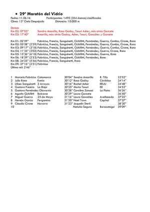 11 06 16 29º Maratón Del Vidrio