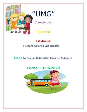 Bitácora De Creatividad