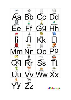 Alfabeto Letra de Imprensa