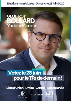 Geoffroy Boulard - Votez le 28 juin pour le 17e de demain !