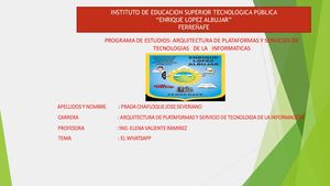 Trabajo N°7 Tema El Whatsapp