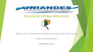 Packet Tracer Diapositivas Carlos Quindigua