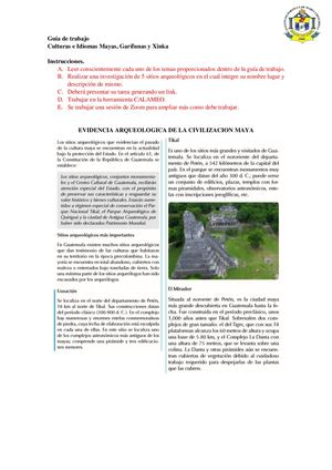 Guía De Trabajo Xinca Bryan Rivera