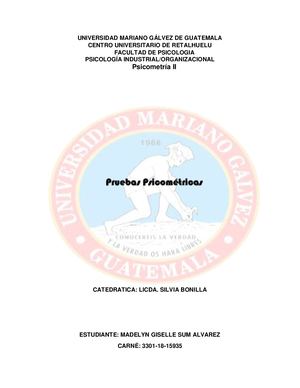 Pruebas Psicometricas