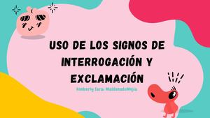Signos de interrogación y exclamación