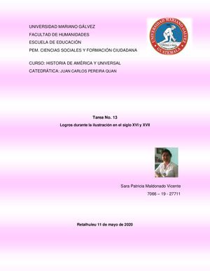 Tarea 13 Historia Universal Ilustración