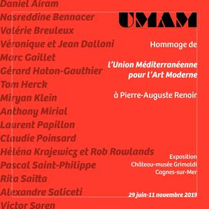 Umam 2019 Hommage à Renoir Chateau de Cannes sur Mer Catalogue
