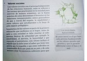 Valores Sociales Y Valores Intelectuales