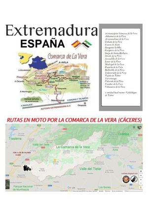 RUTAS EN MOTO POR LA COMARCA DE LA VERA (CÁCERES)