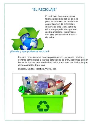 El Reciclaje
