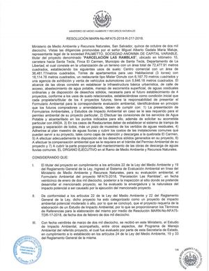 Permiso Ambiental Marn 2018 RAMBLAS