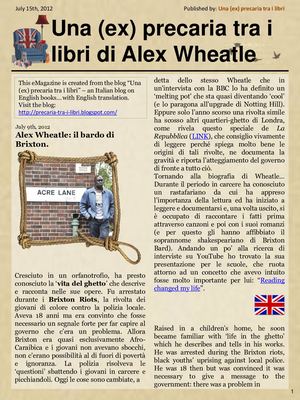 Una (EX) precaria tra i libri di Alex Wheatle