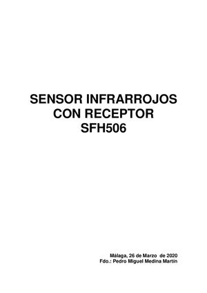 SENSOR INFRARROJOS CON RECEPTOR SFH506