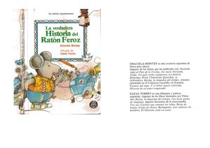 "La verdadera historia del Ratón Feroz", de Graciela Montes
