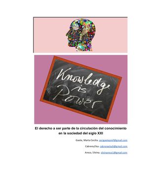 El Derecho Al Conocimiento