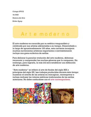 Arte Moderno