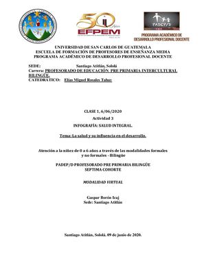 Actividad 3 Infografía Salud Integral