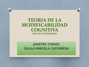 Teoria De La Modificabilidad Cognitiva
