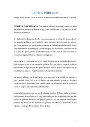 Gastos Publicos