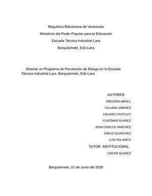 Proyecto Institucional