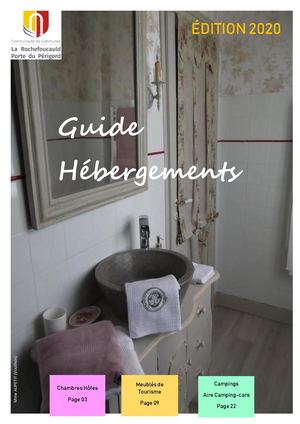 Guide Hébergement La Rochefoucauld lez Périgord 2020