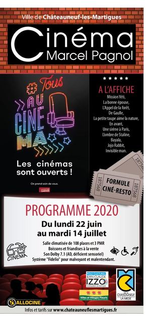 Programme cinéma Juin - juillet 2020