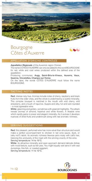 Technical Sheets Escape To Bourgogne