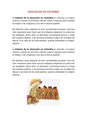 Educacion En Colombia Jose Zamora 10º