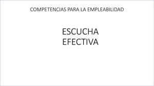 Escucha Efectiva