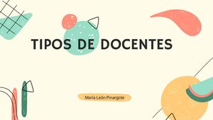 Tipos De Docentes