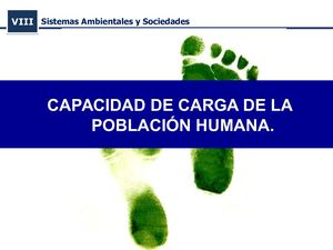 8 4 Capacidad De Carga De La Población Humana