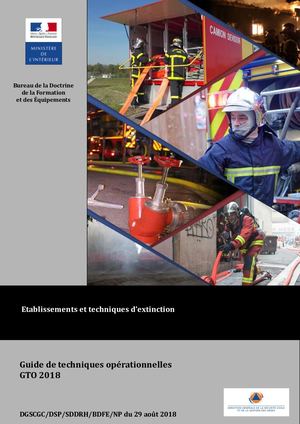 GTO Etablissements Techniques Extinction 2018