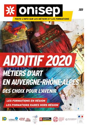Additif 2020 Metiers Art en Auvergne Rhone Alpes Onisep Juin 2020