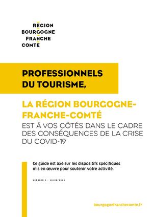 Covid-19 - La région aux côtés des professionnels du tourisme dans le cadre des conséquences de la crise