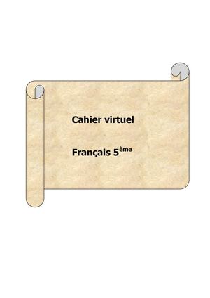 Couverture Cahier Virtuel 5ème