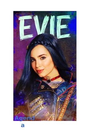 Agenda De Evie Para Imprimir Y Descargar descendientes