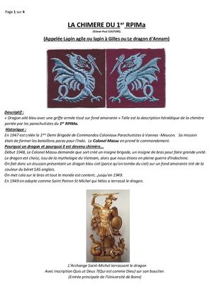 La Chimere Du 1er Rpima