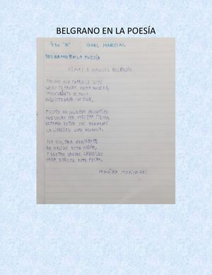 Belgrano En La Poesía