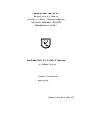 Constitución Política De La República De Guatemala