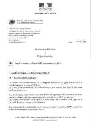 Note DGSCGC Doctrine Operationnelle Applicable 17 12 2018