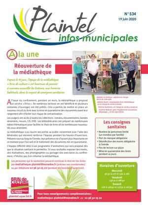 Plaintel Infos 534 Du 19 Juin 2020