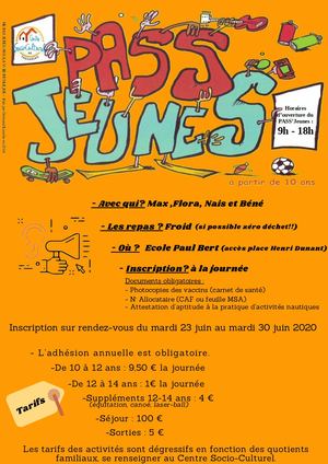 Pass'jeune éTé 2020
