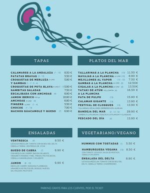 La Carta 2020 de Medusa By El Calamar