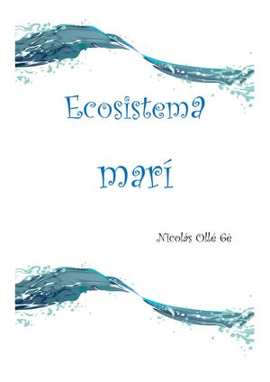 ECOSISTEMA MARÍ NICO