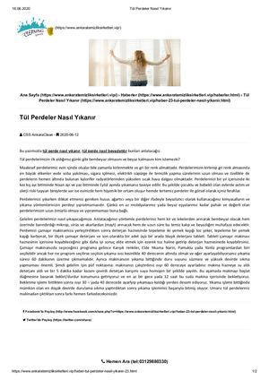 Tül Perdeler Nasıl Yıkanır