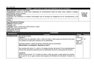 8 SESIÓN DE APRENDIZAJE