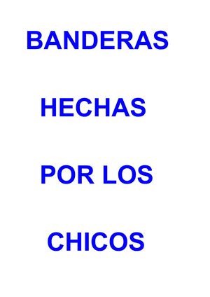Banderas de 3°A, 3°B, 3°C y 3°D