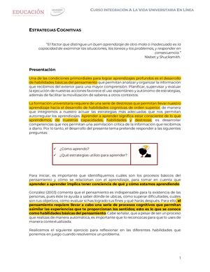 Estrategias Cognitivas