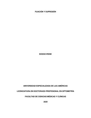 Fijación Y Supresión