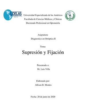 Supresion Y Fijacion